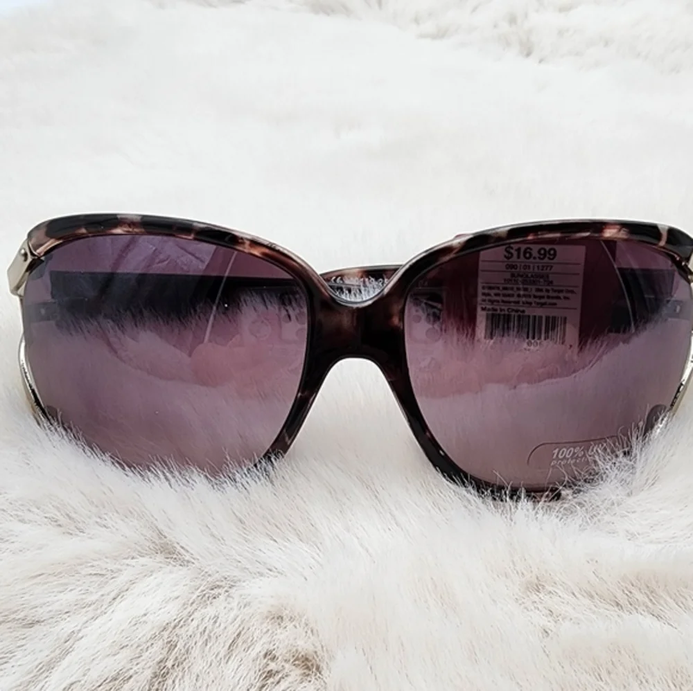 Merona NWT‎ tortoise shell overviews square shaped sunglasses